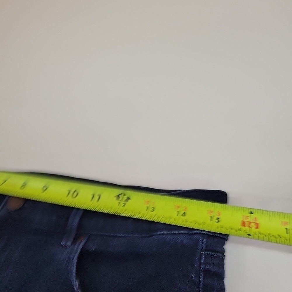 Ann Taylor Factory Petite Women's Jeans Size 12P Dark Wash Straight Slim Stretch - Picture 5 of 13